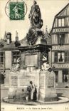 VINTAGE POSTCARD Rouen the Statue of Jeanne D Arc