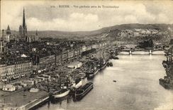 VINTAGE POSTCARD Rouen View taken of the Transporter