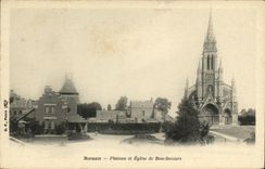 VINTAGE POSTCARD Rouen Plate and Church of Good Help