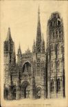 VINTAGE POSTCARD Rouen Cathedral D Together