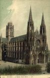 VINTAGE POSTCARD Rouen L Church Holy Ouen