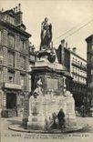 VINTAGE POSTCARD Rouen Fountain and Statue Commemorative of Jeanne D Arc Place of the Virgin