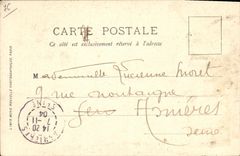 VINTAGE POSTCARD Rouen the Place and L Church Ouen Saint