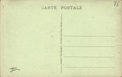 VINTAGE POSTCARD Rouen Church Saint Ouen Benitier In Which the nave is reflected