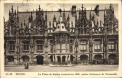 VINTAGE POSTCARD Rouen the Palate of Justice Builds in 1499 Old Parliament of Normandy