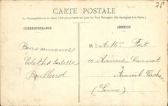 POSTAL Ruan de la VENDIMIA el puerto y los barcos del transportador