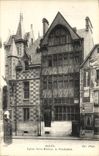 VINTAGE POSTCARD Rouen Church Maclou Saint the Presbytery