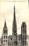 VINTAGE POSTCARD Rouen the Cathedral the Arrow