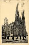 VINTAGE POSTCARD Rouen Church St Ouen Together