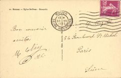 VINTAGE POSTCARD Rouen Church St Ouen Together