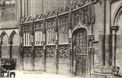 VINTAGE POSTCARD Rouen the Entered Cathedral of the Sacristy