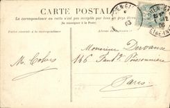 VINTAGE POSTCARD Rouen the Cathedral Statues D Adam and of Eve to the tower of butter