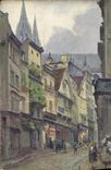 VINTAGE POSTCARD Rouen Street of butcheries Sasint ouen