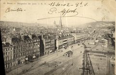 VINTAGE POSTCARD Rouen View of the quays