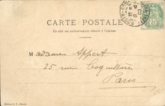 VINTAGE POSTCARD Rouen View of the quays