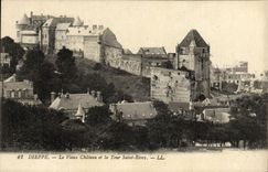POSTAL Dieppe de la VENDIMIA el castillo viejo y la torre Remy Saint
