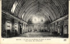 VINTAGE POSTCARD Rouen the Room of the Lost Steps Of the Law courts