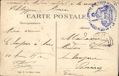 VINTAGE POSTCARD Rouen Barracks Philippon Militaria