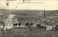 VINTAGE POSTCARD Rouen View Taken Dimension co  Catherine Vaches