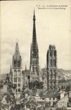VINTAGE POSTCARD Rouen the Cathedral Of Unit Seen of the Large Clock