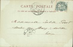 VINTAGE POSTCARD Rouen Holy Public garden Ouen Apse of L Church