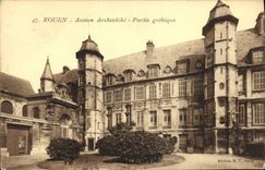 VINTAGE POSTCARD Rouen Old Gothic Archbishop s palace Left