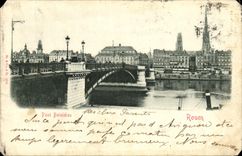 VINTAGE POSTCARD Rouen Boleldieu Bridge