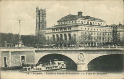 CPA Paris Theatre Sarah Bernhardt La Tour St Jacques