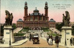 CPA Paris Le Trocadero et le Pont d Iena