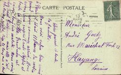POSTAL Paris de la VENDIMIA la corte de los triunfos del carrusel y del arco