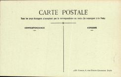 POSTAL Paris de la VENDIMIA el fronton del panteon