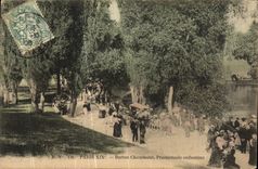 VINTAGE POSTCARD Paris Hillocks Chaumont Childish Walk