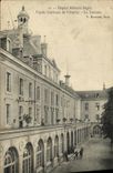 VINTAGE POSTCARD Paris Military hospital Begin interior Frontage of L hospital the terrace