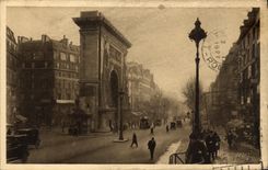 CPA Paris Porte Saint Denis et les grands boulevards Boulevard Bonne Nouvelle