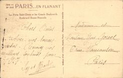 CPA Paris Porte Saint Denis et les grands boulevards Boulevard Bonne Nouvelle