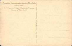 CPA Exposition Internationale des Arts Decoratifs Paris 1925 Primavera Grands magasins du Printemps