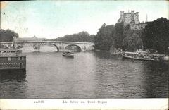 CPA Paris La Seine au Pont Royal
