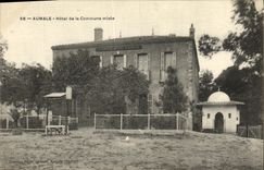 VINTAGE POSTCARD Aumale Hotel of the mixed Commune