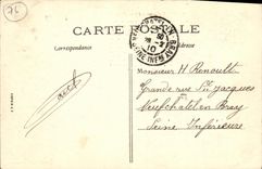 VINTAGE POSTCARD Aumale Bridge Henri IV