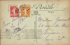 Mar del valle de Mesnil de la POSTAL de la VENDIMIA visto del valle inútil