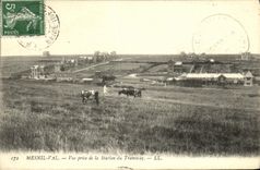 VINTAGE POSTCARD Mesnil Valley Seen from of the Station of the Tram