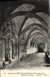 VINTAGE POSTCARD Abbey of Saint Wandrille Gallery of the cloister Wash hand basin