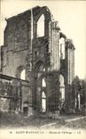 VINTAGE POSTCARD Holy Wandrille Ruins of L Abbey