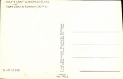 VINTAGE POSTCARD Abbey of Saint Wandrille Notre Dame de Fontenelle