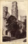 VINTAGE POSTCARD Ruins of L Abbey of Jumieges two turns of L Notre Dame church