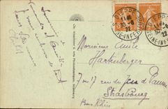 POSTAL Dieppe de la VENDIMIA la estacion de tren portuaria maritima y el barco de Quay Enrique IV