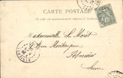 Paredes viejas de Dieppe de la POSTAL de la VENDIMIA la puerta occidental