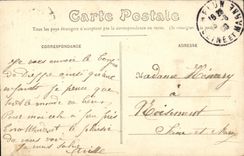 POSTAL Dieppe de la VENDIMIA la tormenta del embarcadero