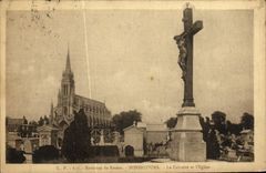 VINTAGE POSTCARD Bonsecours the Martyrdom and L Church
