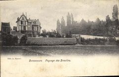 VINTAGE POSTCARD Bonsecours Landscape of Broutins